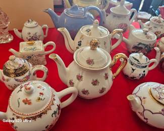 Selection of tea pots