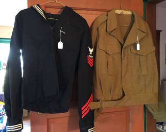 Navy uniform jumper, wool military jacket