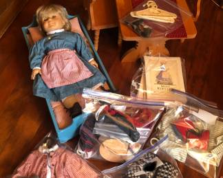 Late 1990s Kirsten American Girl doll with furniture & outfits