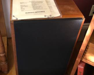 One of pair of Dahlquist M-905 speakers 