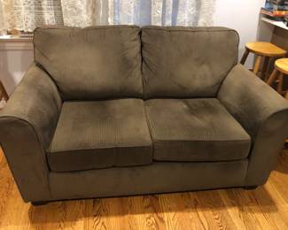 Wide wale corduroy loveseat (64”L, 38”D, 36”H)