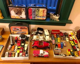 More toy cars - See’s Candies, Pepsi truck, Matchbox, etc.