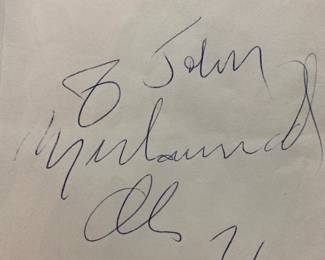 Muhammed Ali Autograph