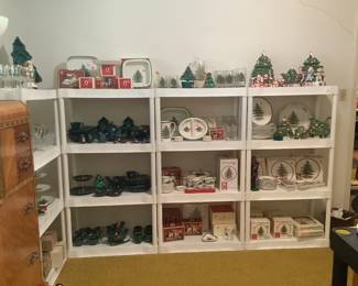 Spode & Lefton Christmas dinnerware