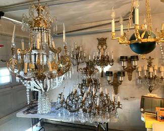 Chandeliers and Wall Sconces from another client.