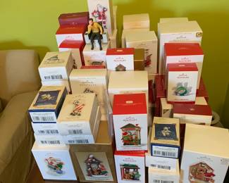 Oodles of Hallmark Christmas.....all but one in the box!