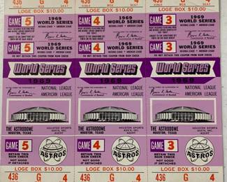 Phantom Tickets - 1969 World Series
