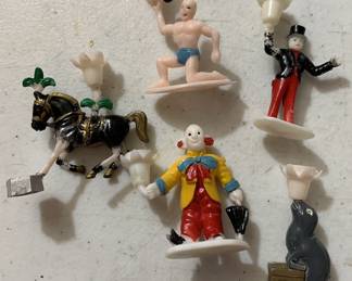 Circus cake toppers