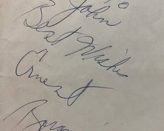 Ernest Bornine Autograph