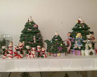Spode Cookie Jars and Tea Pot