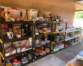 When there is so much in the kitchen you move it outside!