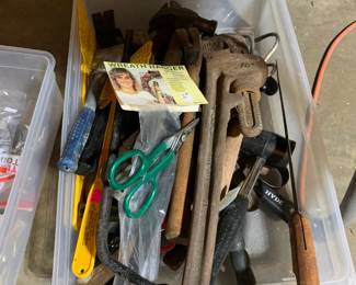 the garage actually has some tools!  not just toys