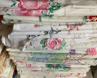 Hand-embroidered pillow cases.....in amazing condition!
