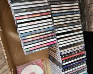 CD's and DVD's. 
