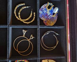 A variety of Earrings. 