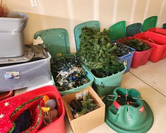 Lots of Christmas and Holiday Items.