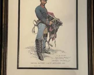 George C. Woodbrige....autographed by the Artist to Joe Bloom....from the Bloom Family Civil War Collection. Woodbridge was the Illustrator for Mad Magazine.