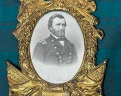 Pre-Civil War Antique Brass Frame. From the Bloom Family Civil War Collection.