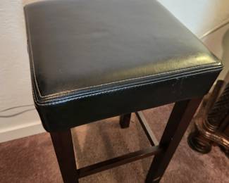 High Leather Stool. 