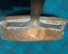 Civil War Era Copper Fry Pan with Steel Handle.