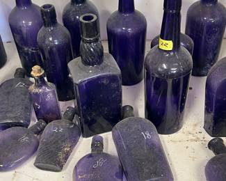 Purple bottles