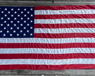10’ x 6’ embroidered flag, in excellent condition, never used