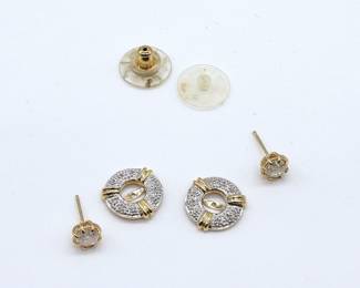 DIAMOND STUDS AND JACKET