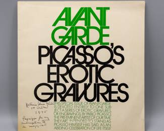 RARE 1969 AVANT GARDE PICASSO EROTIC GRAVURES ART MAGAZINE