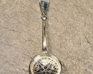 Gorgeous Wolf Head Sterling Serving Spoon F.A. B & Co. c1860