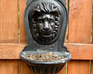 Patterson London 1893 Lion Head Planter Sconce 