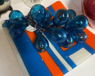 MCM, mid century modern grapes and tray