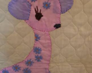 baby giraffe quilt