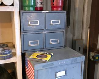 many filing cabinets