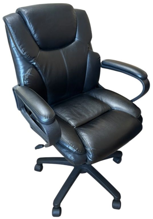 LIKE NEW Black Vinyl Office Chair 