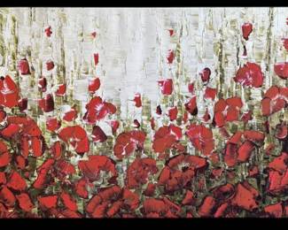 Red Poppy Landscape Susanna Shaposhnikova 