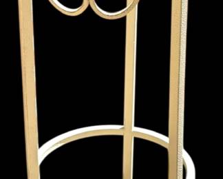 Circle Cream Wrought Iron Plant Stand 