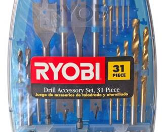 NEW RYOBI 31 Piece Drill Accessory Set 