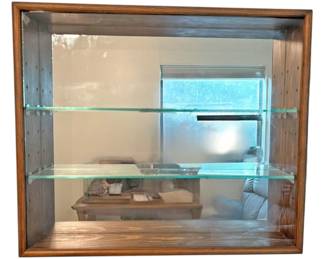 Wooden Glass Back Display Box 