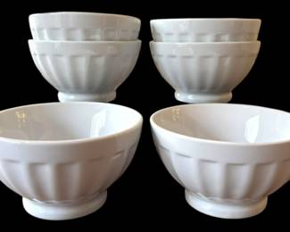 6 BIA Cordon Bleu Fluted Small Bowls 