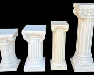 Plaster Resin Planter Column Stands 