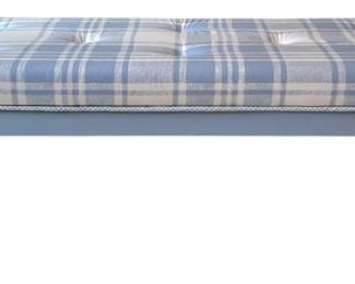 The Vineyard Inc. Blue Gingham Bench 