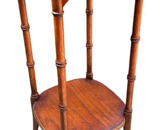 Butler Wood  Brass Plant StandTable 