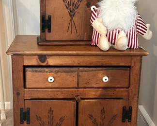 Habersham Style "Plantation" Set of Vintage Pine Furniture with hand carved Wheat Motif from B Creative in Royal Oak. 