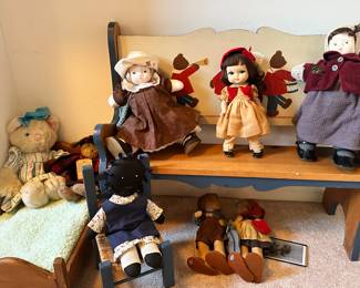 Many Vintage Dolls Including MJ Hummel, Vtg. Michel & Co. "Margaret Rose" Dolls, Boyds Bears, American Girl Accessories and More!