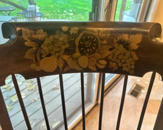 Lovely Detail on the Ethan Allen Barnswood Rocking Chair.