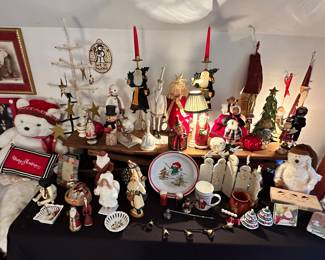 Collectibles Galore, Amazing Array of Christmas & Winter Decor Available.