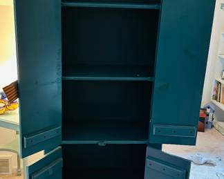Interior View of the Painted Storage Cabinet.