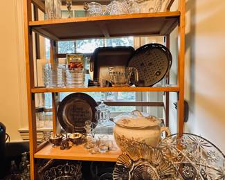 Incredible Assortment of Early American Cut Glass Available.