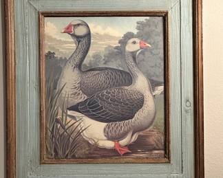 Beautifully Framed Poster Toulouse Geese by J.W. Ludlow16" x 18"