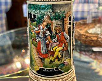 Detailed View of the Beer Stein/Music Box made in West Germany.